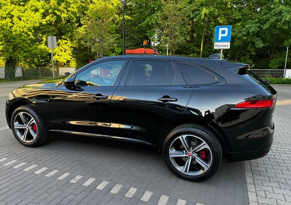 Jaguar F-Pace cena 171000 przebieg: 129500, rok produkcji 2019 z Warszawa małe 326